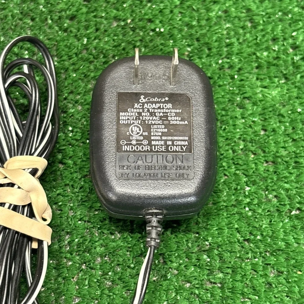 COBRA Model:‎ GA-CD Power Supply Adaptor 12V - 300mA OEM Adapter *Charger Only*